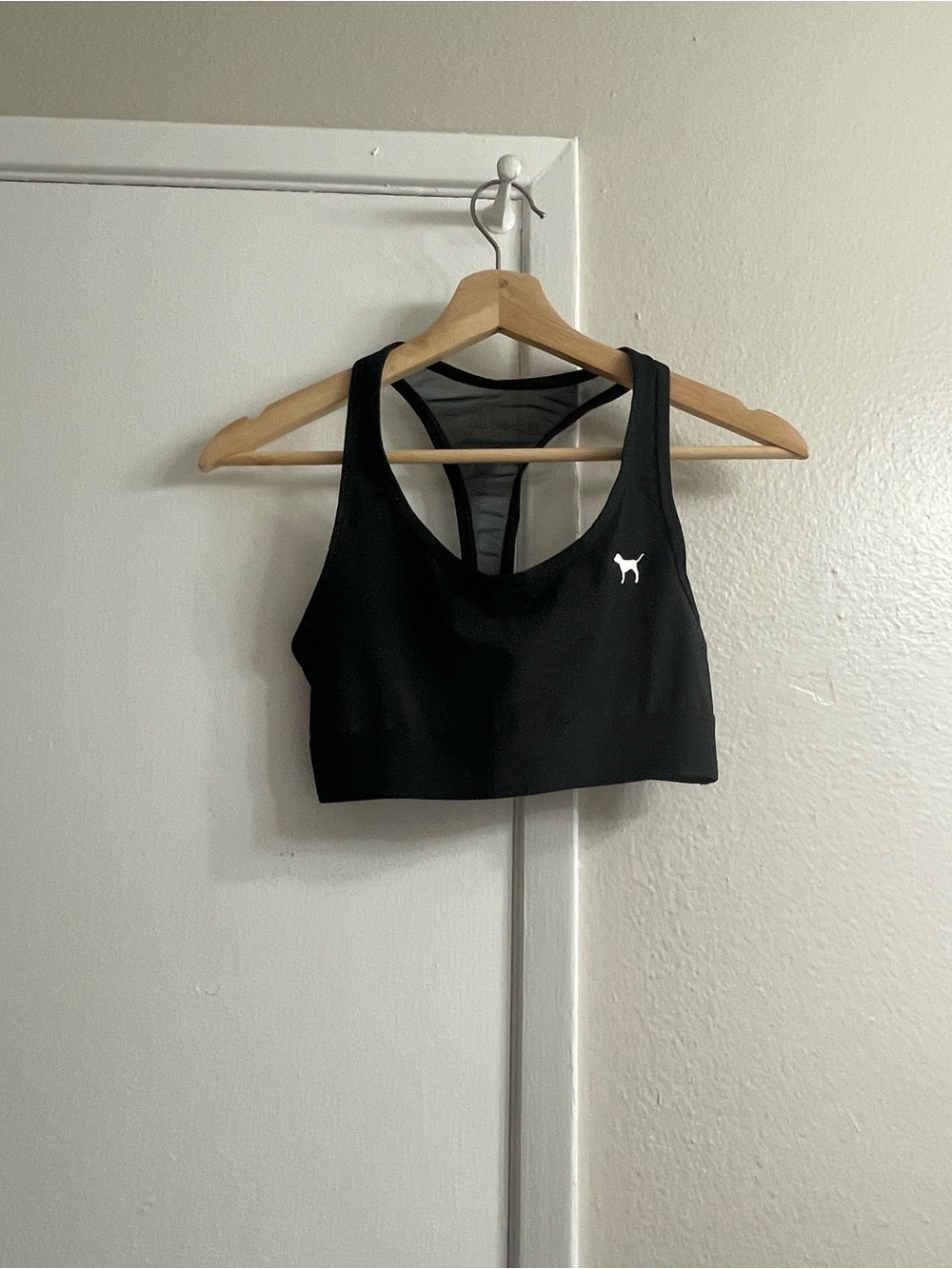 PINK Women's Black Crop Top Size Small Like New